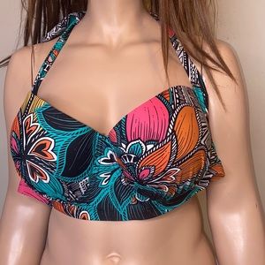 BOUTIQUE SWIM TOP FLORAL 3X D/DD